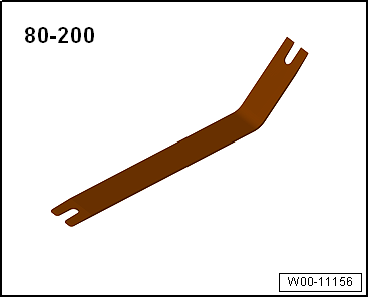Removal lever -80 - 200