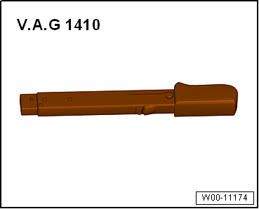 Removing and installing front body acceleration senders -G341-/-G342-